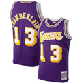 Wilt Chamberlain Los Angeles Lakers 1971/72 Hardwood Classics Jersey - Purple