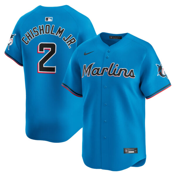 Jazz Chisholm Jr Miami Marlins Alternate Limited Jersey - Blue