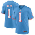 Cameron Ward Tennessee Titans 2025 NFL Draft First Round Pick 2nd Alternate Jersey - Light Blue