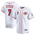 Spencer Steer Cincinnati Reds Home Jersey - White
