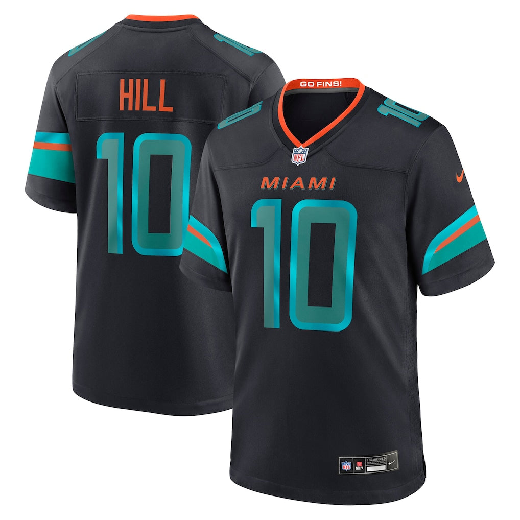 Tyreek Hill Miami Dolphins 2025 Rivalries Collection Game Jersey - Pitch Blue