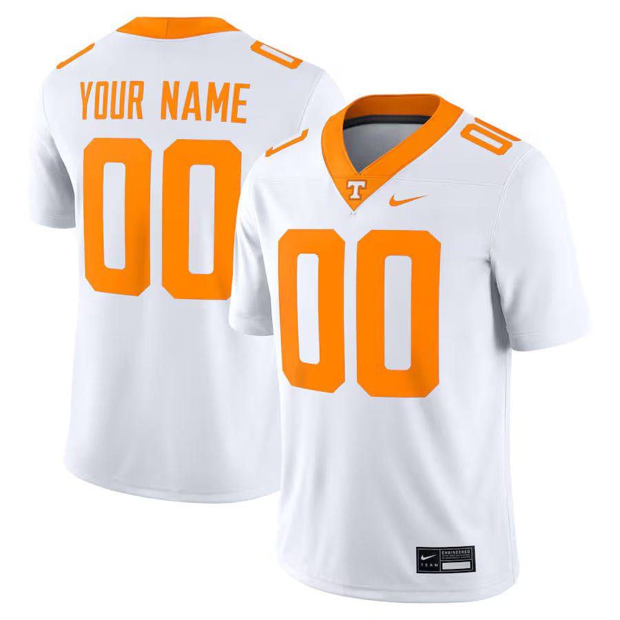 Custom Tennessee Volunteers Jersey - White
