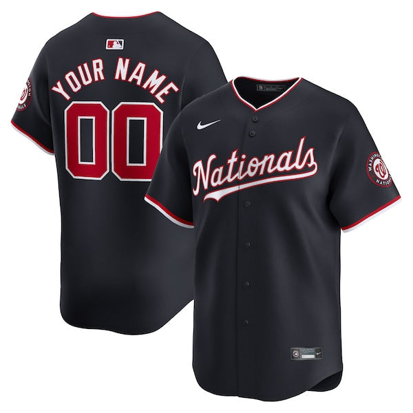 Custom Washington Nationals Alternate Jersey - Navy