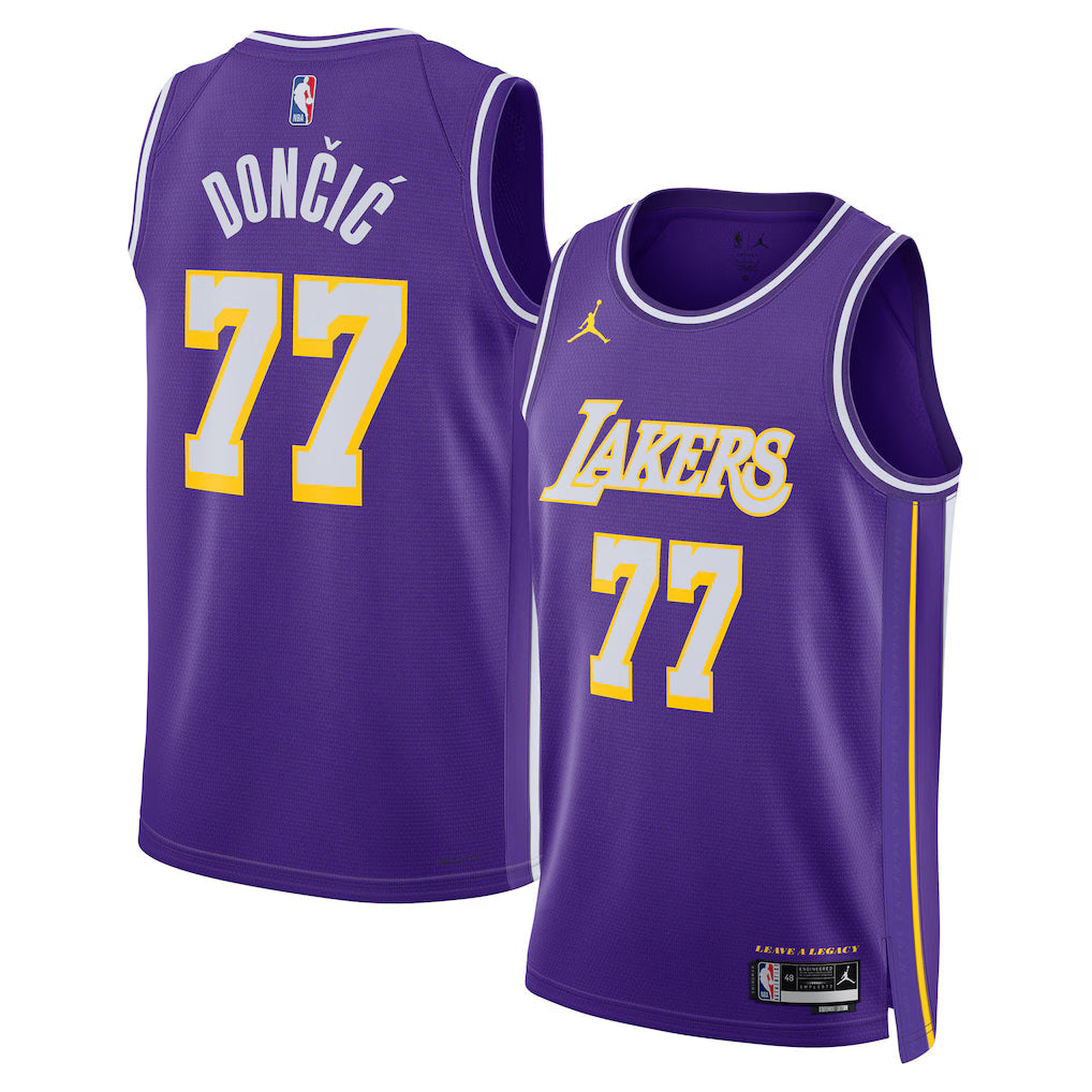 Luka Don?i? Los Angeles Lakers Unisex Jersey - Statement Edition - Purple